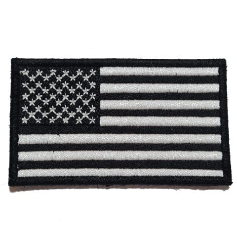 AMERIKAN BAYRAK PATCH - SİYAH-BEYAZ