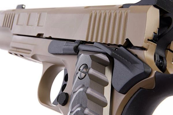 KJW KP-16 MODERN COLT 1911 GBB TAN AIRSOFT GBB REPLIKASI