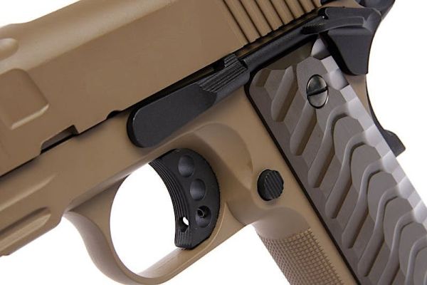 KJW KP-16 MODERN COLT 1911 GBB TAN AIRSOFT GBB REPLIKASI