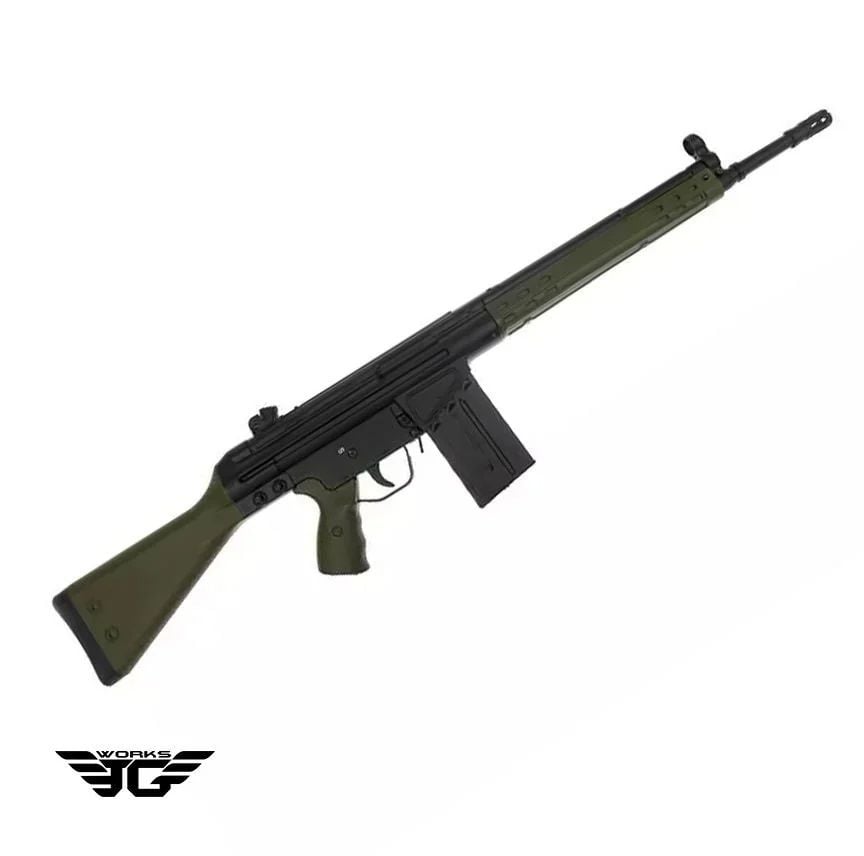 JG T3-K3 G3 Full Size Airsoft AEG Sniper Tüfek - OD Yeşil