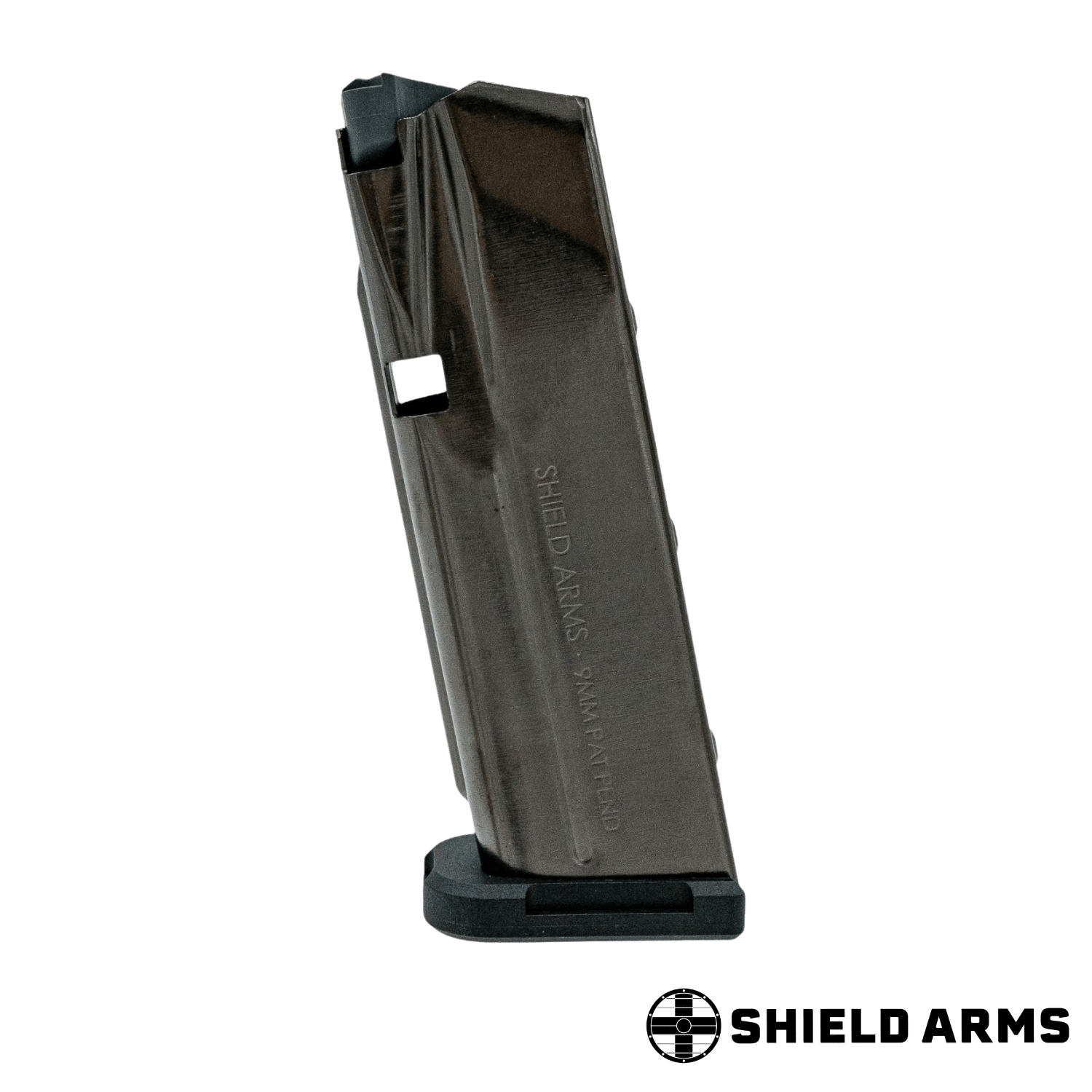 Shield Arms Glock® 43x G48 9mm Luger 15 Mermi Kapasiteli Nikel Yedek Şarjör SA-S15-BLKN-GEN3