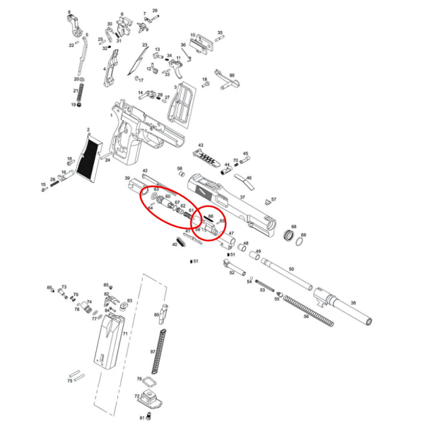 We MK3 Housing Set Parça No #59-67