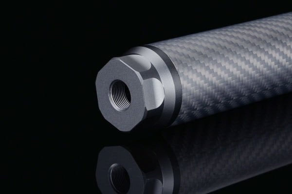 Silverback Airsoft Carbon Susturucu, ORTA 14mm CCW