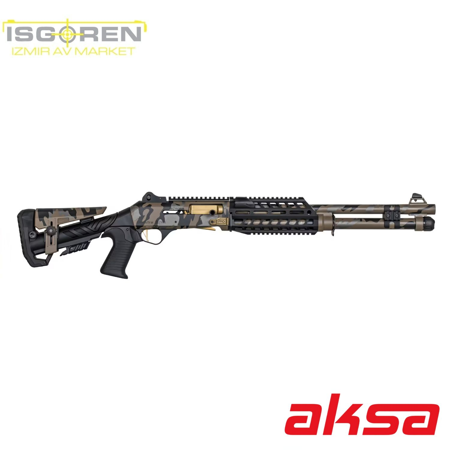 Aksa Crossfire S4 Extreme Pro Açık Kamuflaj Otomatik Av Tüfeği