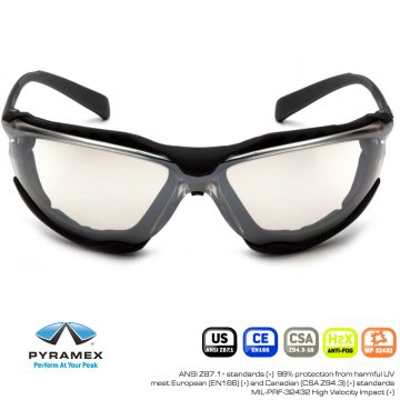 PYRAMEX PROXIMITY AYNALI ANTI-FOG HI-IMPACT GÖZLÜK ESB9380ST - Siyah Çerçeve