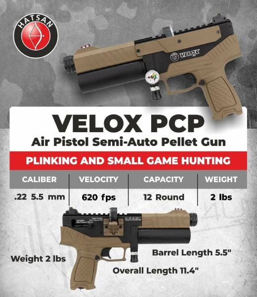 HATSAN PCP HAVALI TABANCA VELOX FDE 5.5
