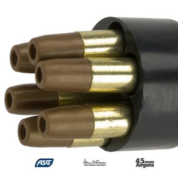 ASG DAN WESSON HAVALI 4.5 mm. SPEEDLOADER ve YEDEK MERMİ 16187