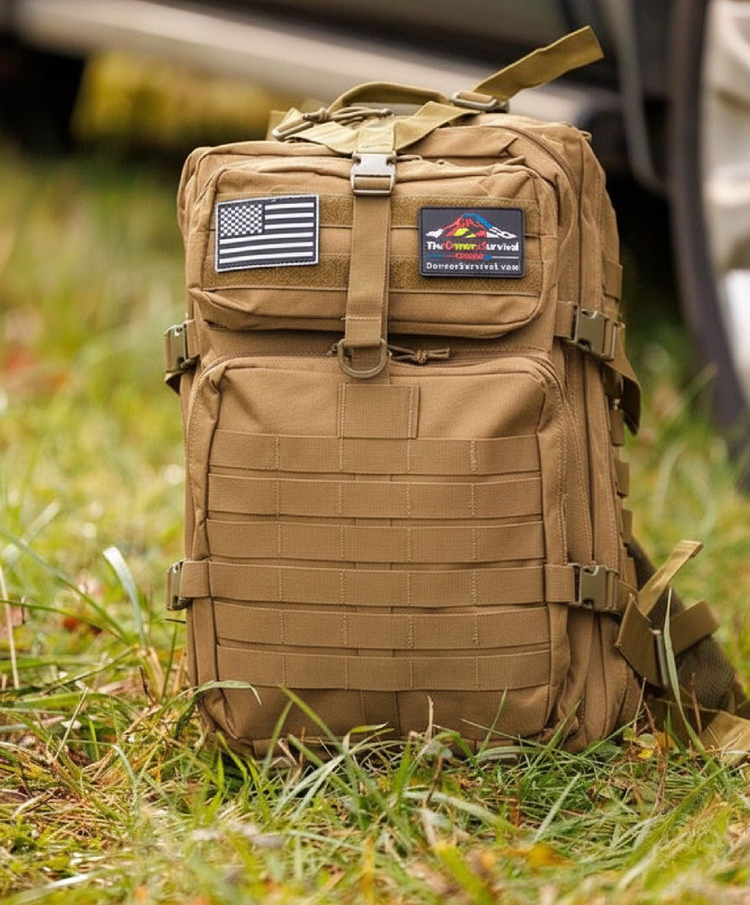 SİNGLE SWORD SS Kolonlu Çanta – Dayanıklı Taktik Outdoor Çanta, Ayarlanabilir Kolon Askılı BEJ