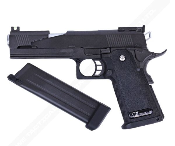 WE Black Dragon Hi-Capa 5.1'' Siyah GBB Airsoft Tabanca