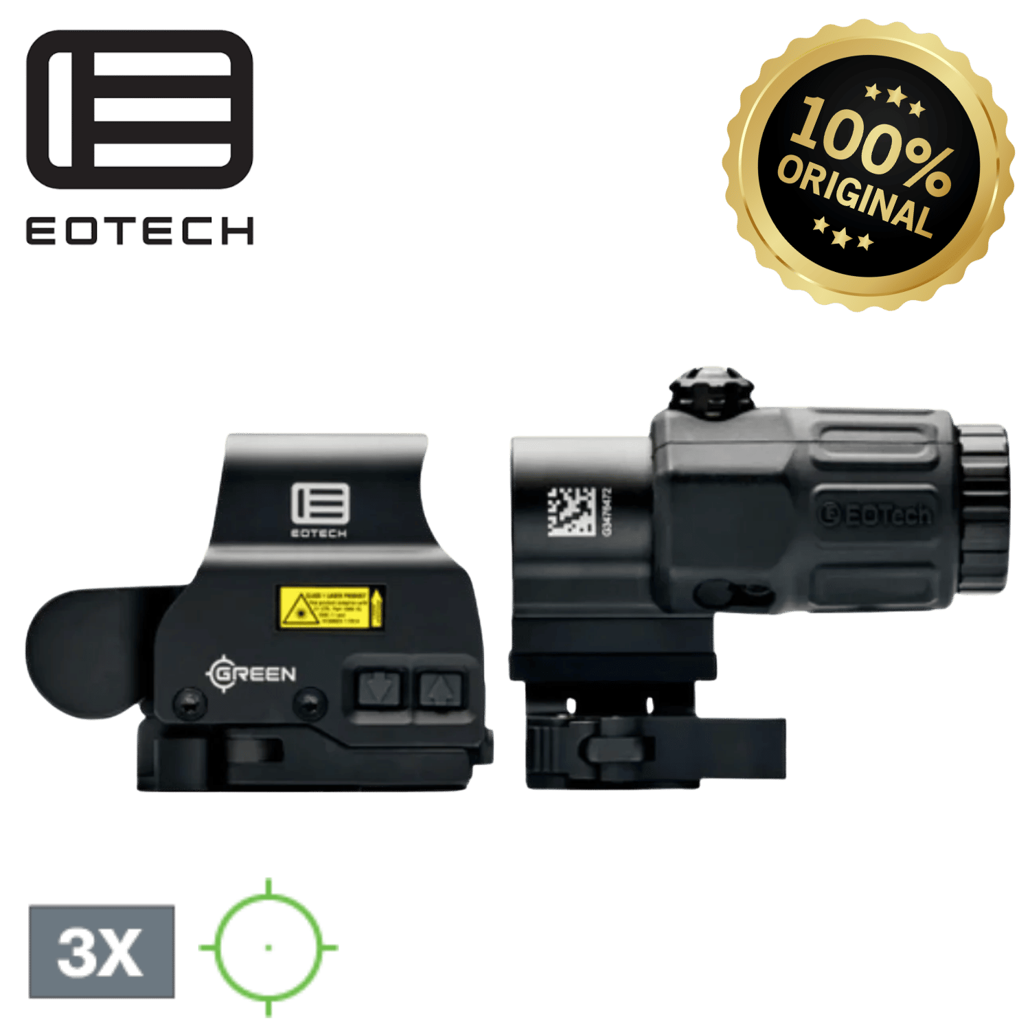EOTECH HWS® EXPS & G33 Magnifier / Green Dot Nişangah Kombo Seti