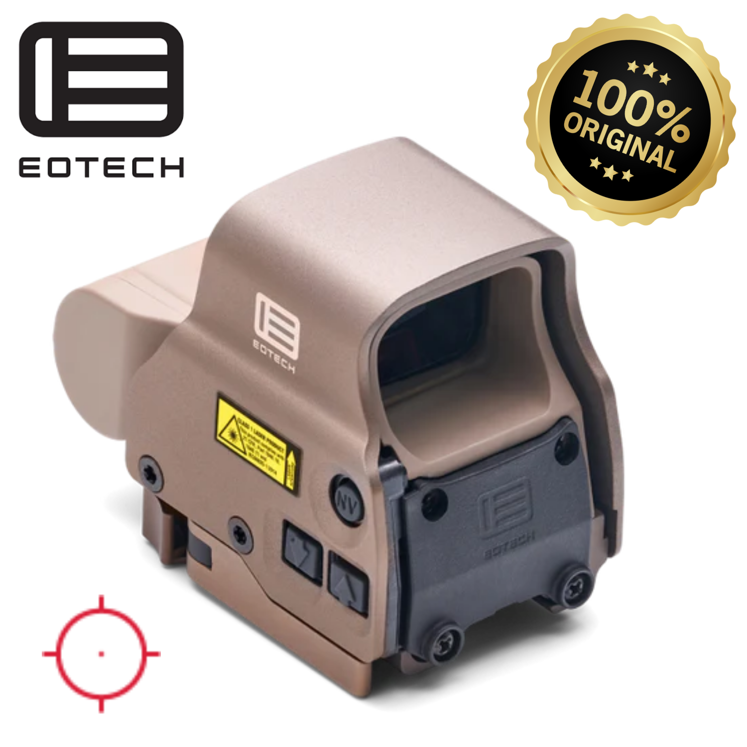 EOTECH HWS® EXPS30 68 MOA Halkalı, 1 MOA Kırmızı Nokta Nişangahlı Holografik Nişangah Tan