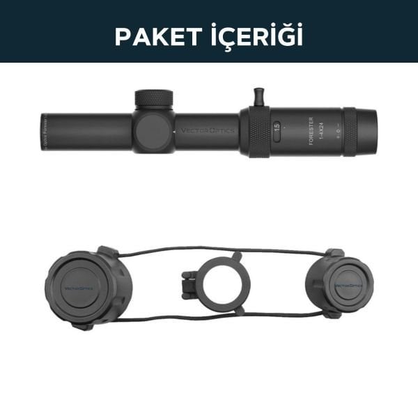 SCOC-28 // Vector Optics Forester JR 1-4x24 SFP Tüfek Dürbünü