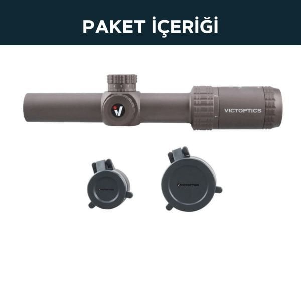 Victoptics S6 1-6x24 Coyote FDE LPVO Tüfek Dürbünü