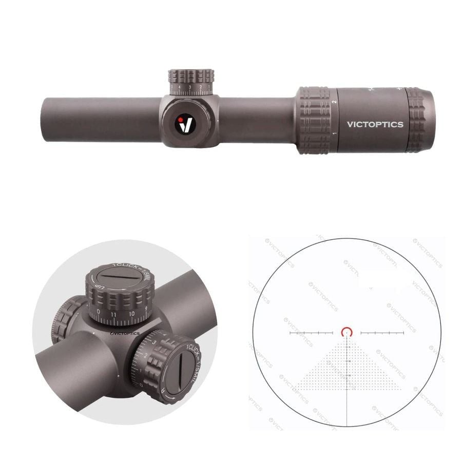 Victoptics S6 1-6x24 Coyote FDE LPVO Tüfek Dürbünü | VICTOPTICS