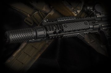 ISG KAC Stili QDC Kısa Airsoft Susturucu Replika seti 13cm- Siyah