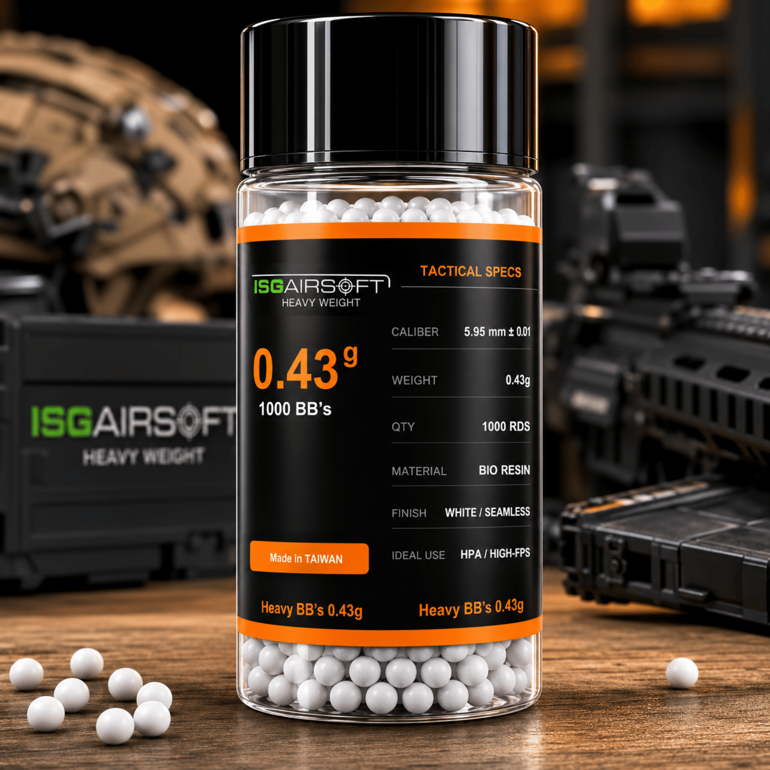 ISGairsoft TAYVAN 0.43g Airsoft Şişe BB 1000BB BOTTLE