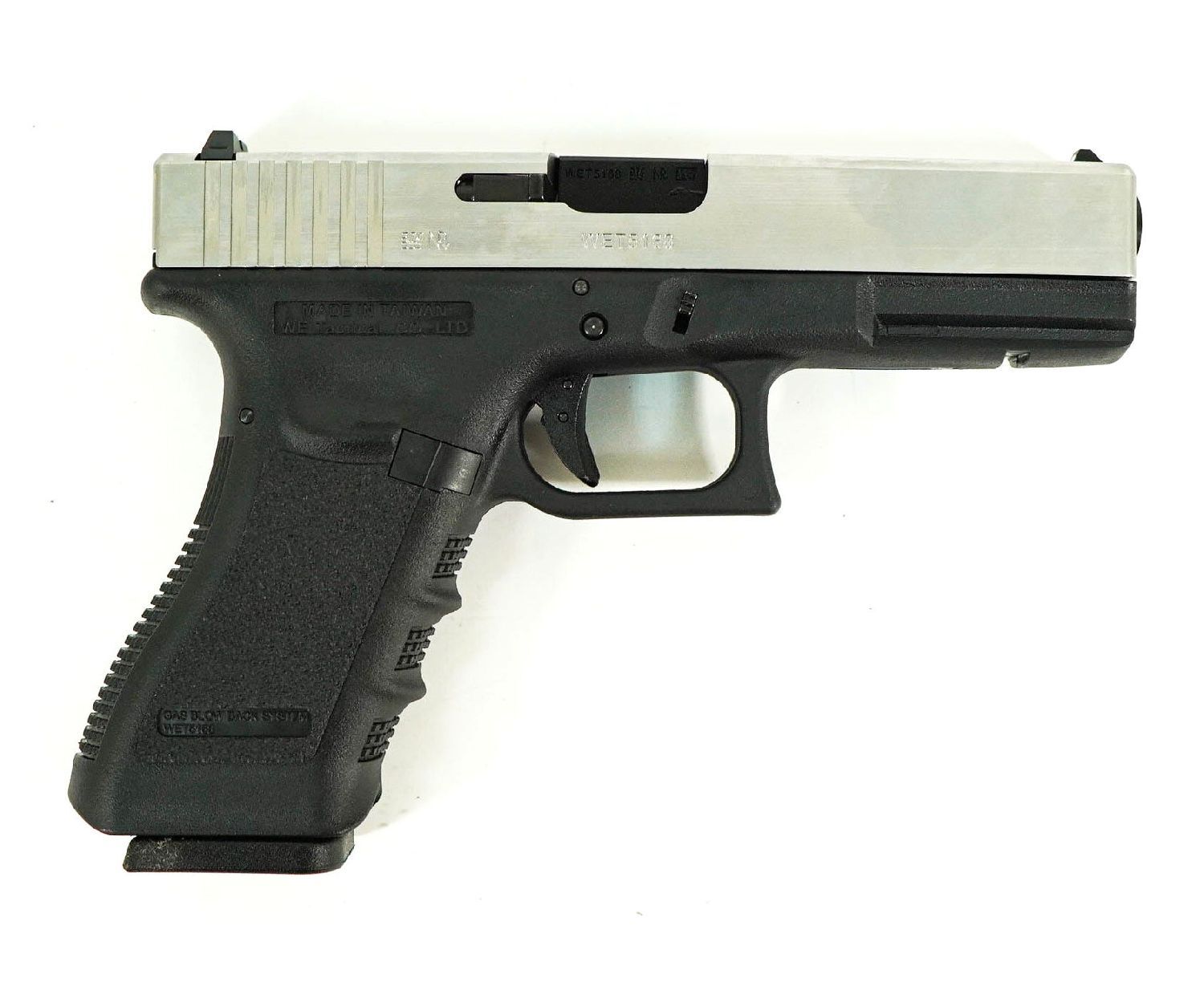 WE G17 GLOCK 17 Gen 3 Silver GBB Airsoft Tabanca (WE-G001A-SV)