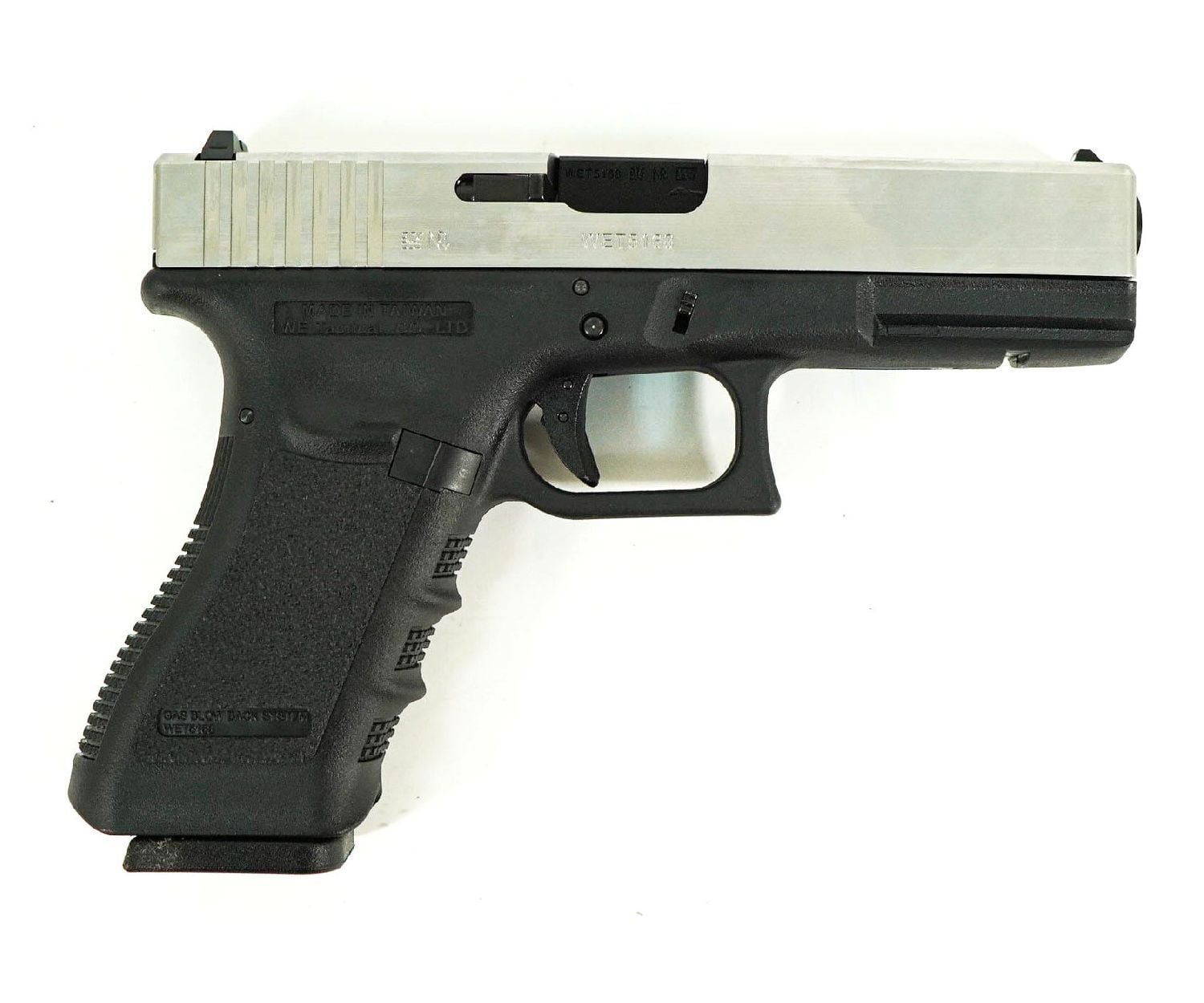 WE G17 GLOCK 17 Gen3 Silver GBB Airsoft Tabanca (WE-G001A-SV)