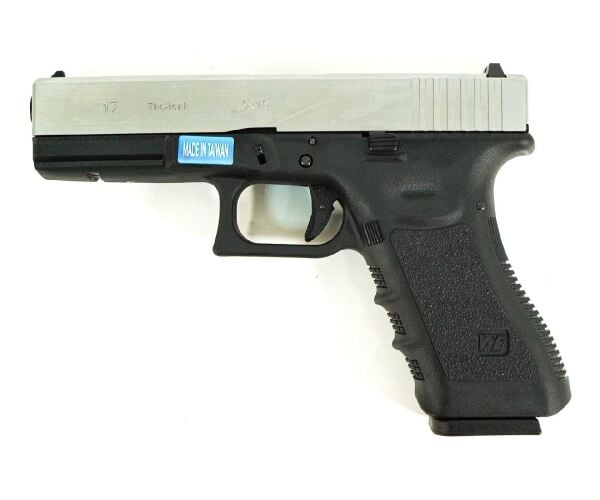 WE G17 GLOCK 17 Gen 3 Silver GBB Airsoft Tabanca (WE-G001A-SV)
