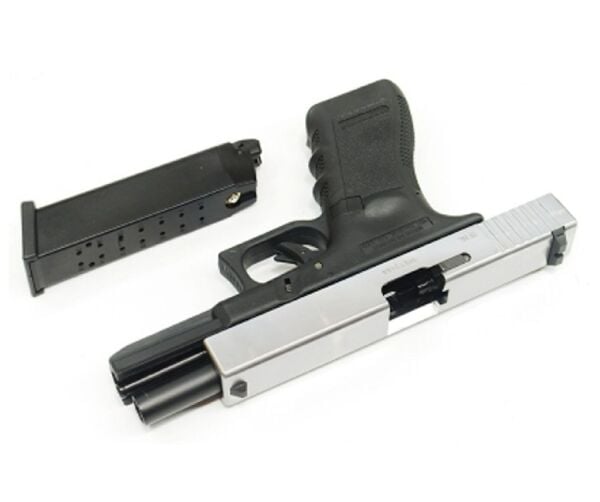 WE G17 GLOCK 17 Gen 3 Silver GBB Airsoft Tabanca (WE-G001A-SV)