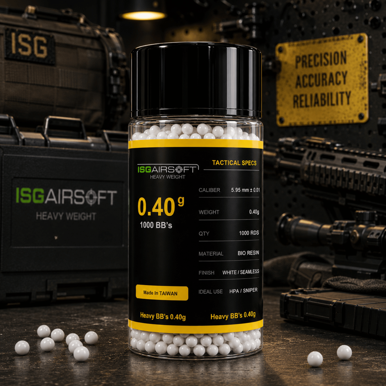 ISGairsoft TAYVAN 0.40g Airsoft Şişe BB 1000BB BOTTLE
