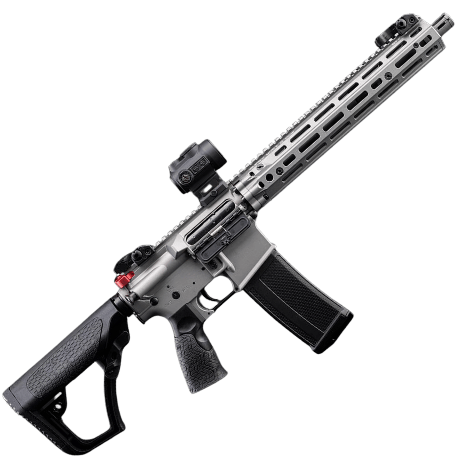 EMG Daniel Defense Lisanslı DDM4A1 RIII Gunmetal Grey Airsoft AEG Tüfek, CYMA Platin QBS