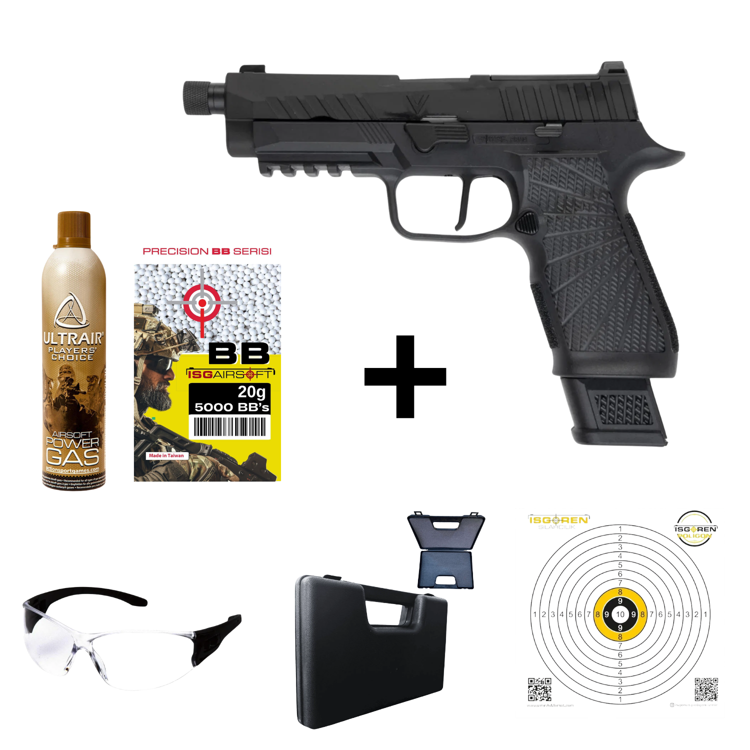 VFC SA320T P320 TACTICAL Gas Blowback Airsoft Tabanca Seti