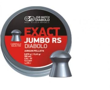 JSB EXACT JUMBO RS 5,5mm 13.43Grain 500Adet