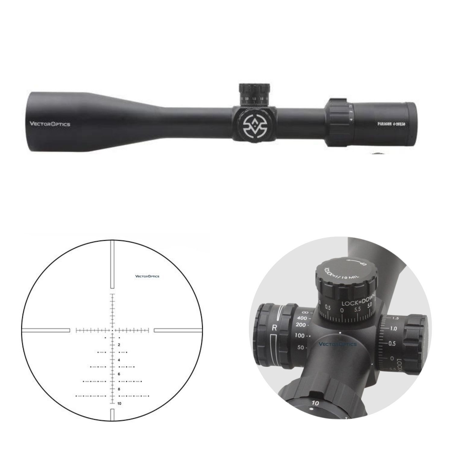 Paragon 4-20x50 Tüfek Dürbünü