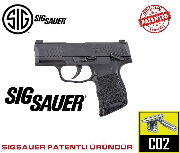 Sig Sauer P365 Black Havalı Tabanca 4.5MM CO2