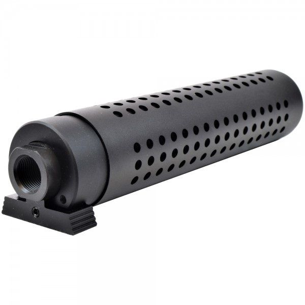 ISG KAC PDW QD Alev Gizleyenli QD Susturucu Replika UZUN 17.7cm- Siyah ISG0489
