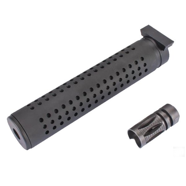 ISG KAC PDW QD Alev Gizleyenli QD Susturucu Replika UZUN 17.7cm- Siyah ISG0489