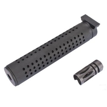 ISG KAC PDW QD Alev Gizleyenli QD Susturucu Replika UZUN 17.7cm- Siyah ISG0489