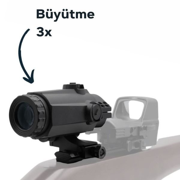 Vector Optics Maverick-III 3x22 Magnifier MIL YAKINLAŞTIRICI