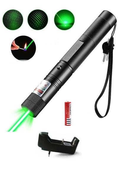 SS Yeşil Lazer Pointer Yesil-  Güçlü İşaretleyici Yeşil Lazer