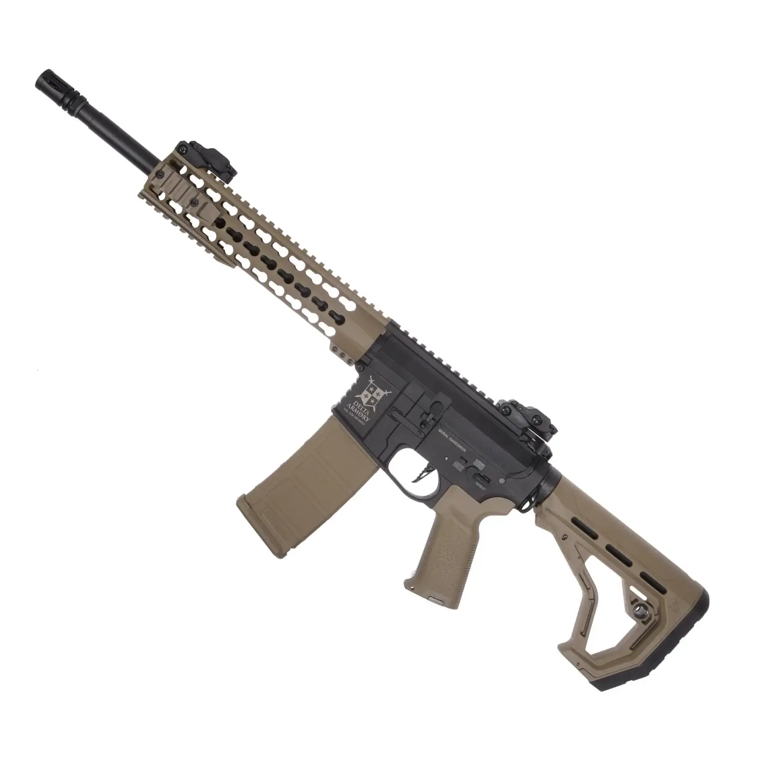 Delta Armory AR15 KeyMod 10'' Charlie EAGLE Half Tan AEG Airsoft Tüfek