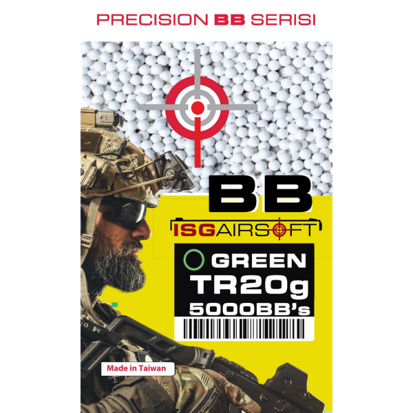 ISGairsoft TAYVAN TRACER BB 0.20g 5000adet 1KG Airsoft izli Mermi