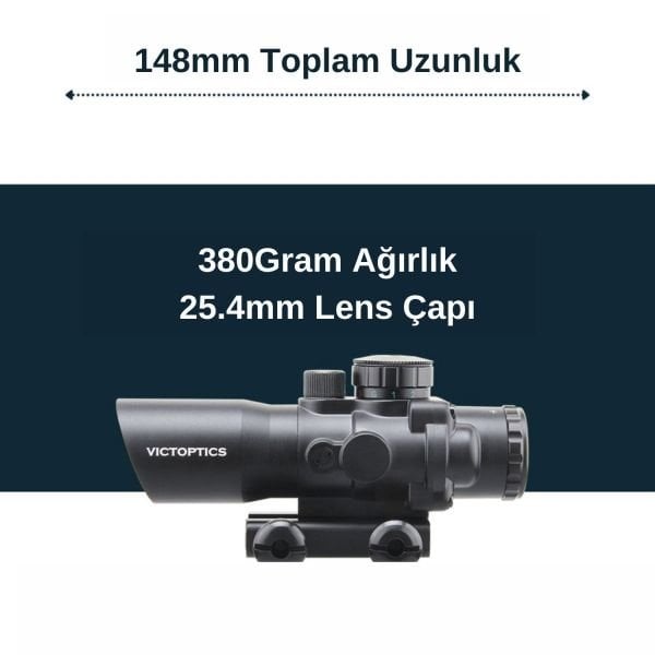 Victoptics C1 4x32 Kısa Tüfek Dürbünü OPSL-14