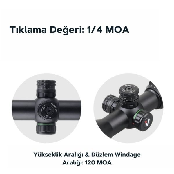 Victoptics C3 3-9x32 SFP KISA Tüfek Dürbünü OPSL-28