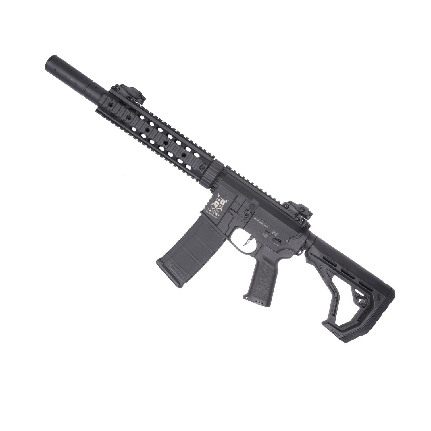 Delta Armory AR15 Charlie SilentOps 9'' EAGLE Siyah AEG Airsoft Tüfek