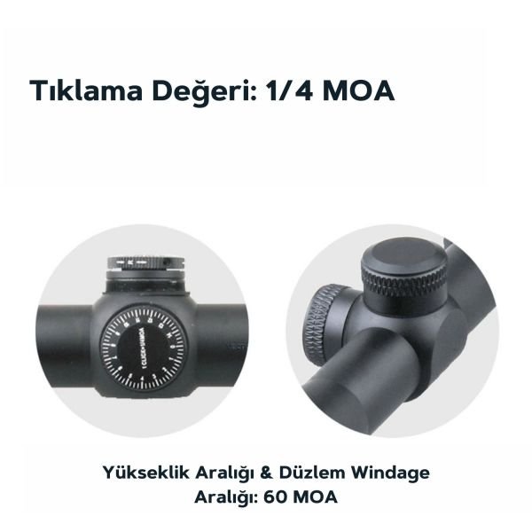 Vector Optics Matiz 2-7x32 MOA 1'' SFP Tüfek Dürbünü