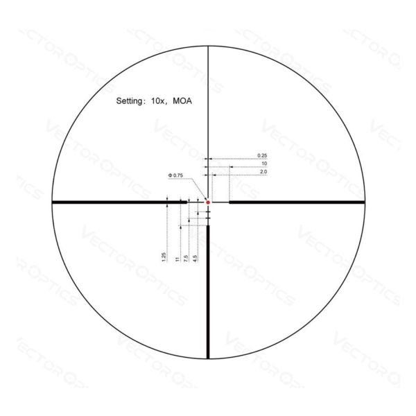 Vector Optics Continental X8 2-16x50 ED SFP Tüfek Dürbünü SCOM-45
