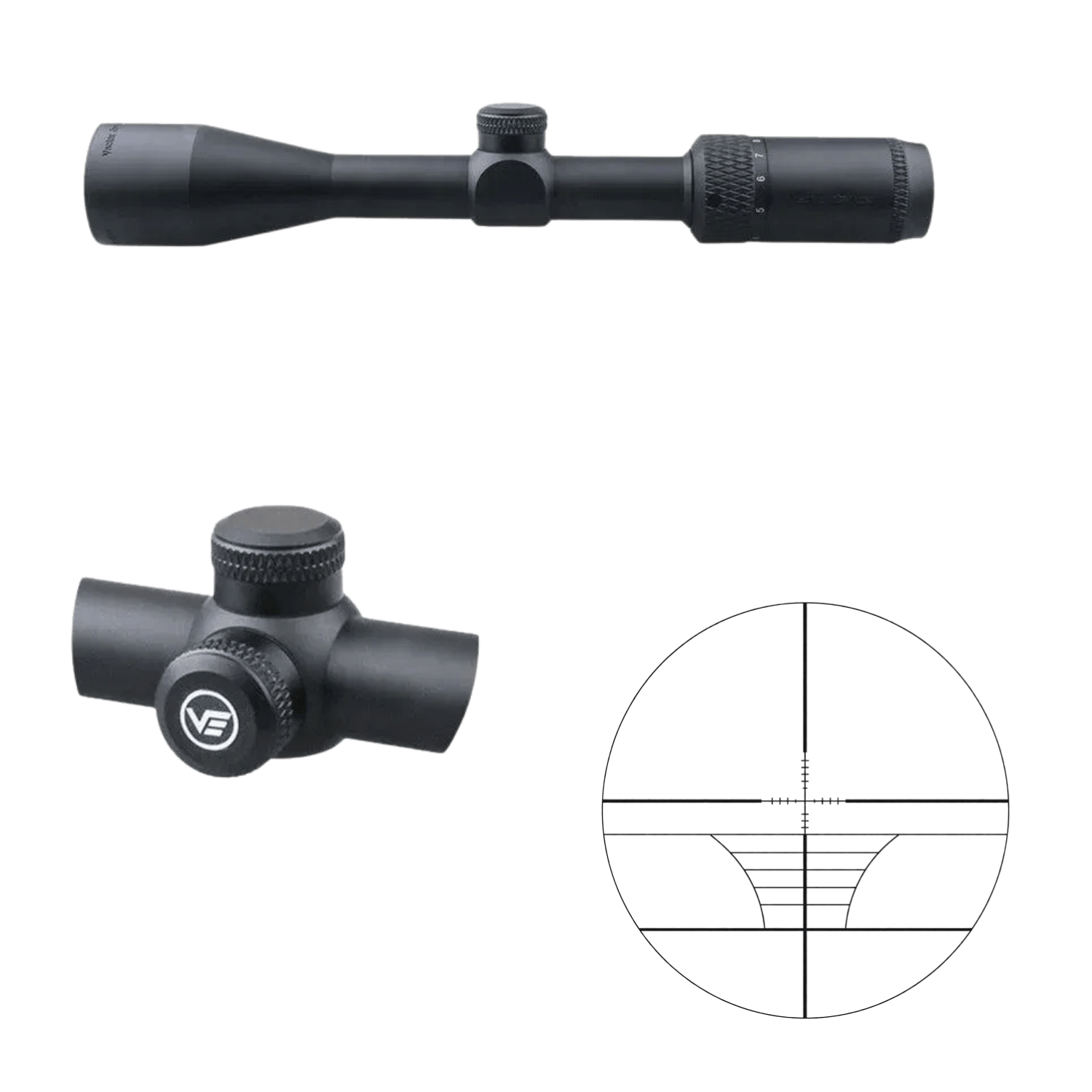 Vector Optics Matiz 3-9x40 MIL 1'' SFP Tüfek Dürbünü
