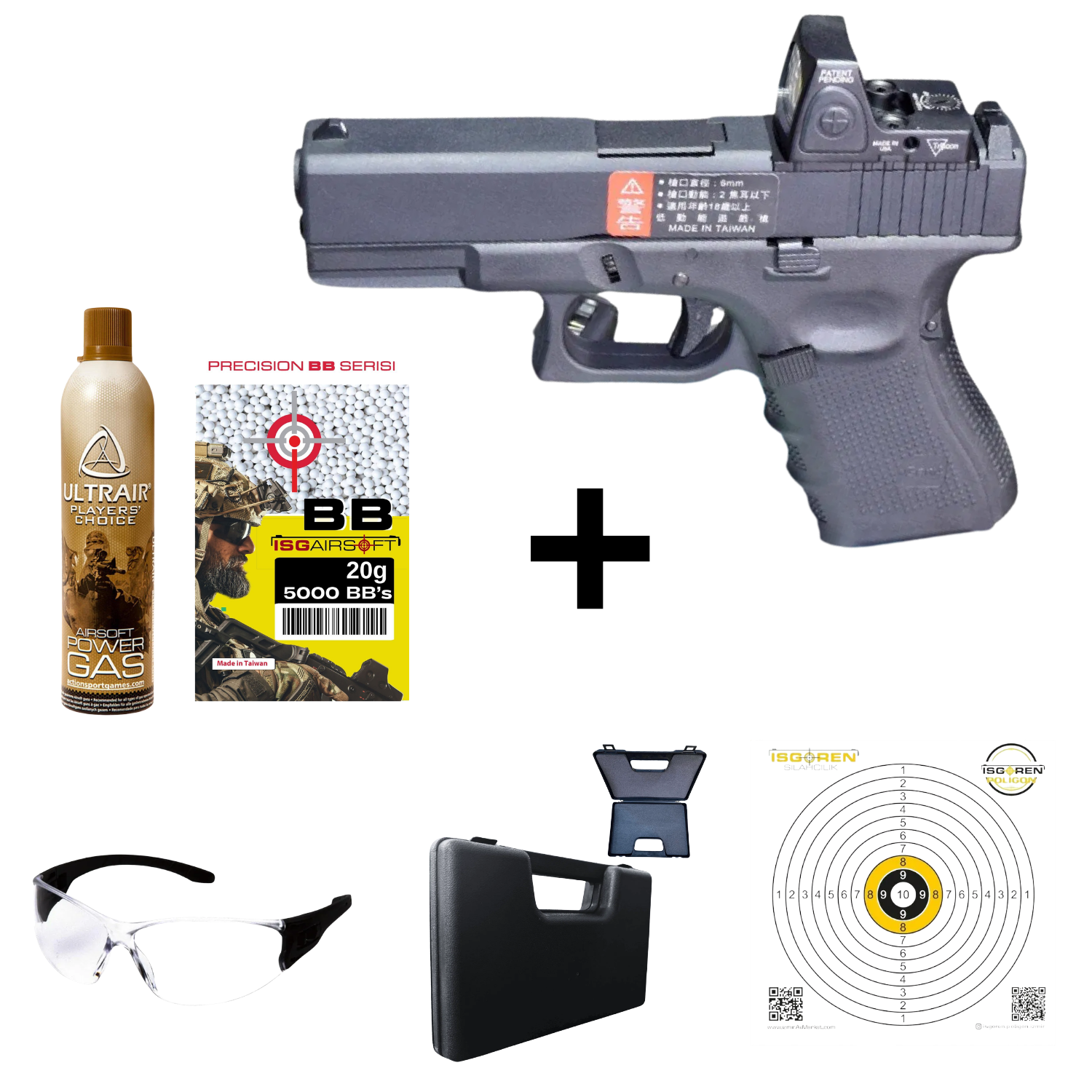 We Glock G19 GEN4 MOS Aırsoft Gbb Tabanca Seti