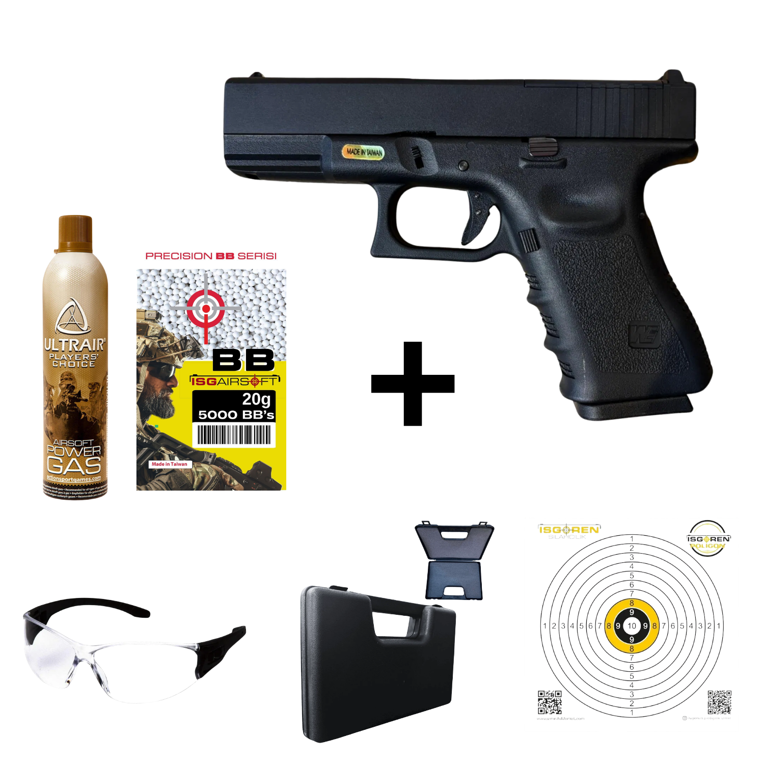 We Glock G19 GEN3 MOS RMR Reddot Yuvalı Aırsoft Tabanca Seti