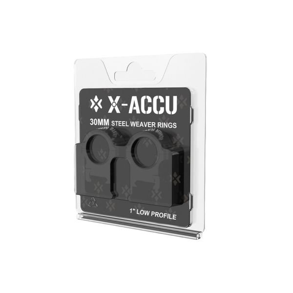 X-ACCU 30mm Çelik Weaver Düşük Profil Dürbün Halkaları XASR-S11