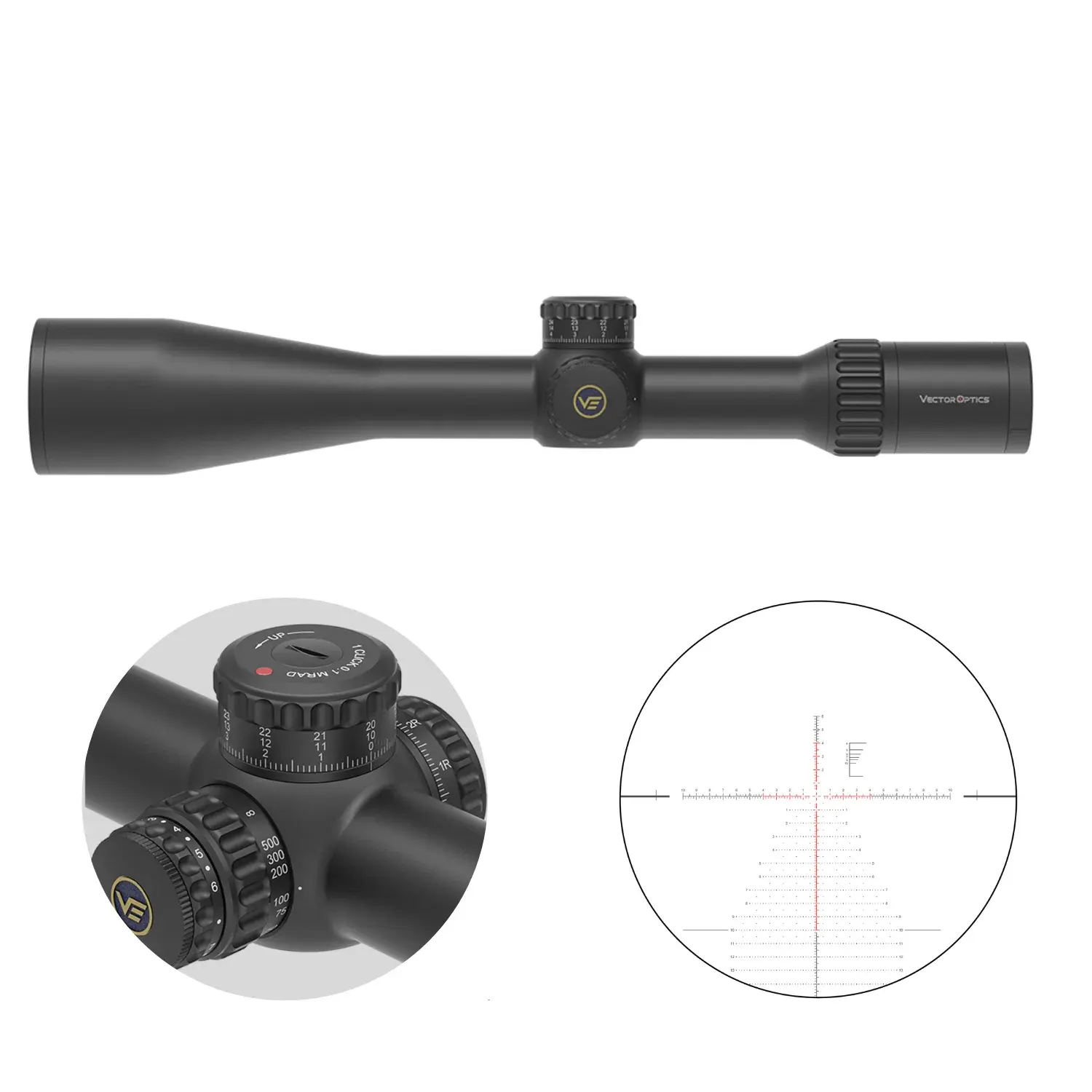 Vector Optics Continental x6 6-36X56 FFP PRS Tüfek Dürbünü SCFF-70
