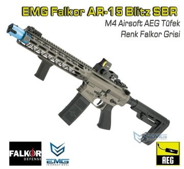 EMG Falkor AR-15 Blitz SBR Airsoft AEG Tüfek Falkor Grisi