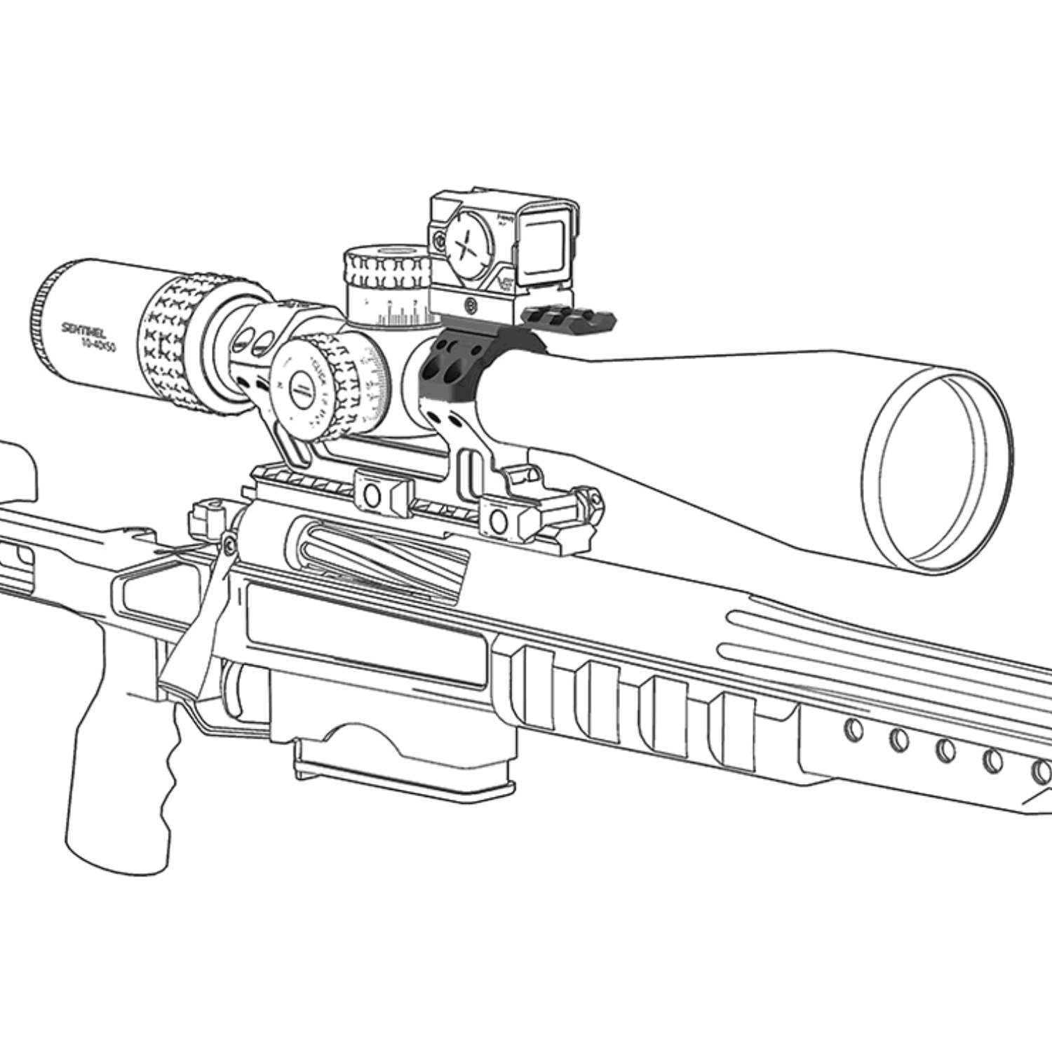 Vector Optics X-ACCU 30mm 4 Delikli Montaj Aparatları için Dürbün Montaj Aksesuar Kiti - XASR-A03
