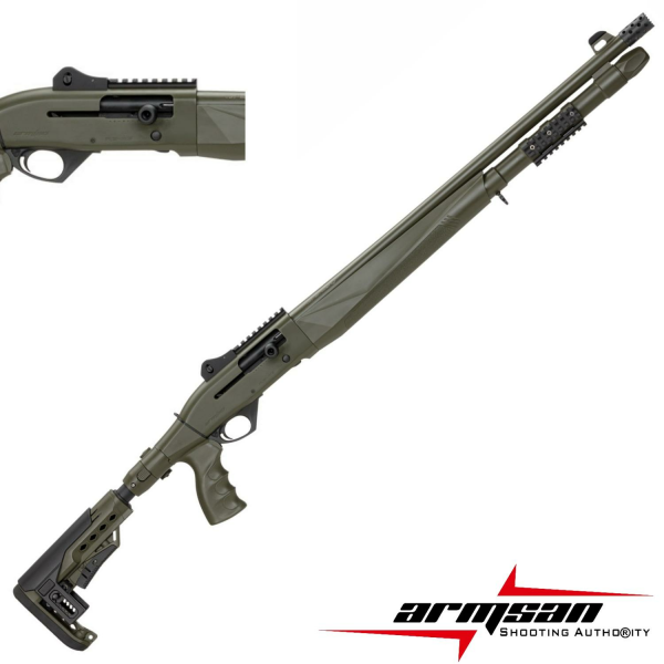 ARMSAN ARMTAC RS-A3 CERAKOTE YEŞİL YARI OTO. 12CAL 61CM NAMLU YİVSİZ AV TÜFEĞİ